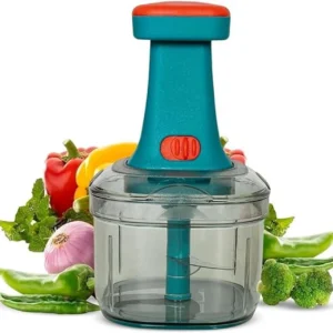 Vasukie Chopper for Kitchen use Push Chopper with 6 Blades - 1000ML Vegetable Chopper