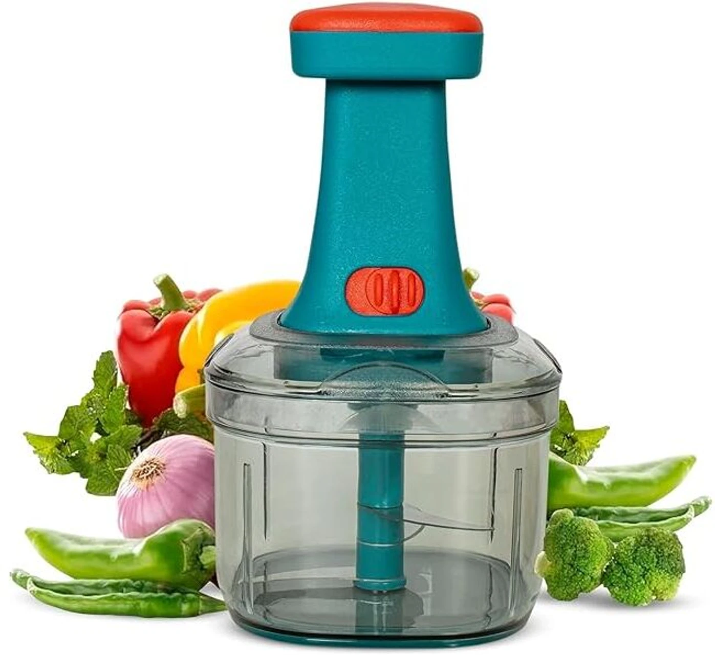 Vasukie Chopper for Kitchen use Push Chopper with 6 Blades - 1000ML Vegetable Chopper