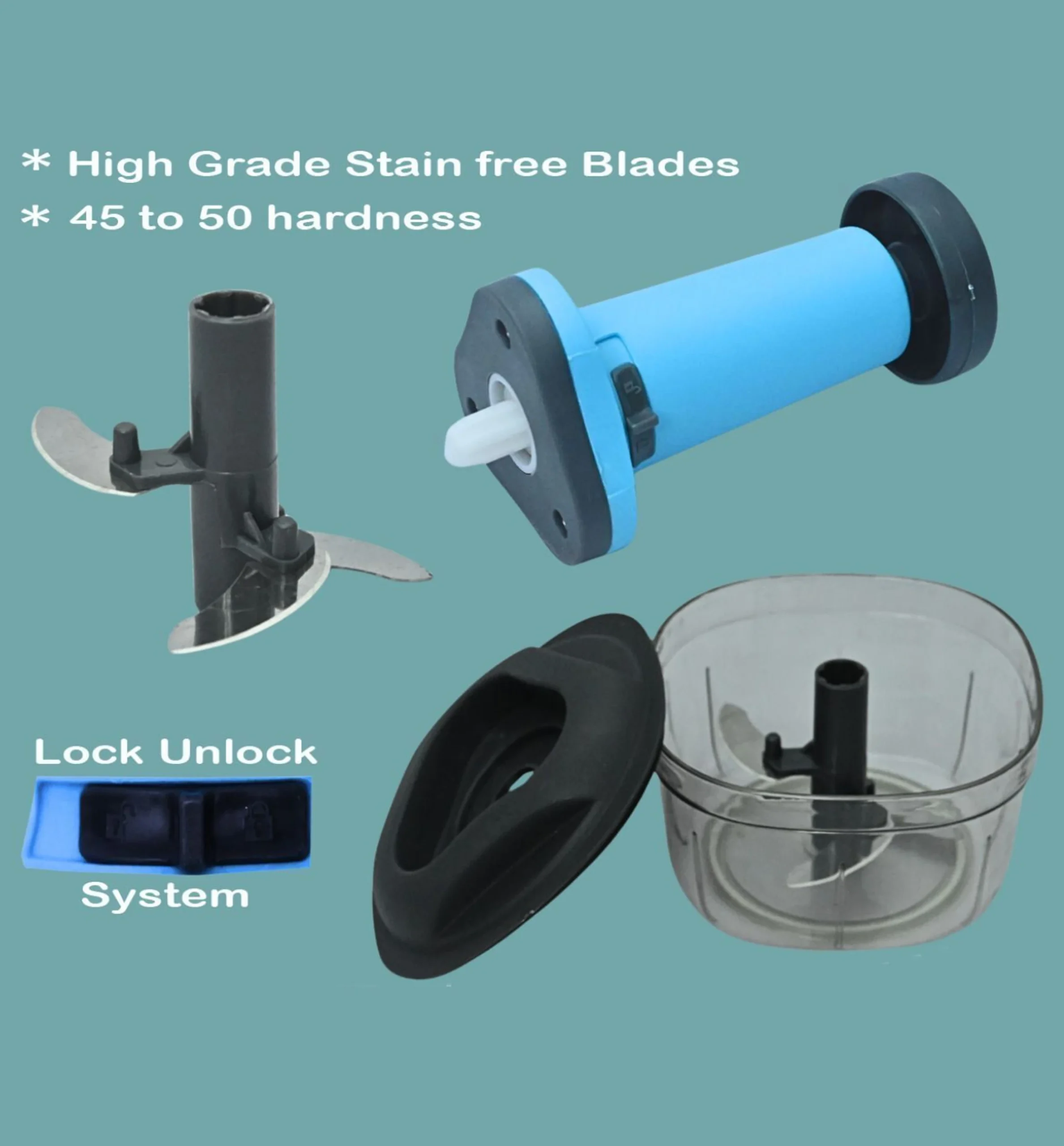 Armony by Generic Chopper without locking button Vegetable & Fruit Chopper - Image 4