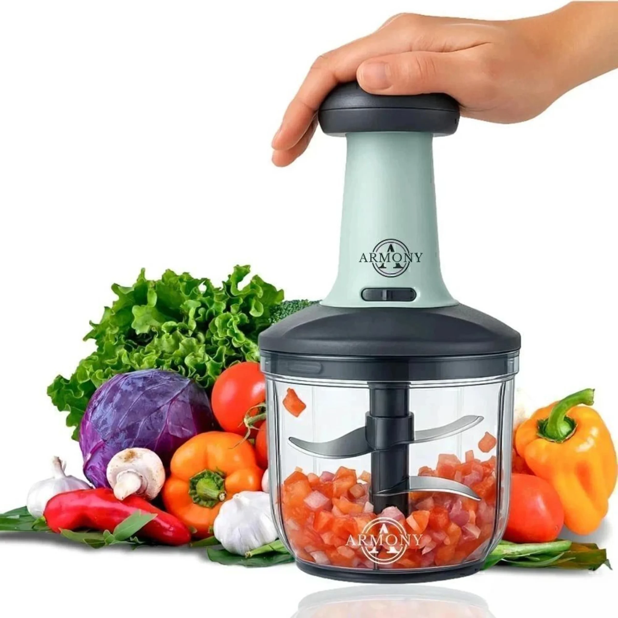 Armony by Generic Chopper without locking button Vegetable & Fruit Chopper